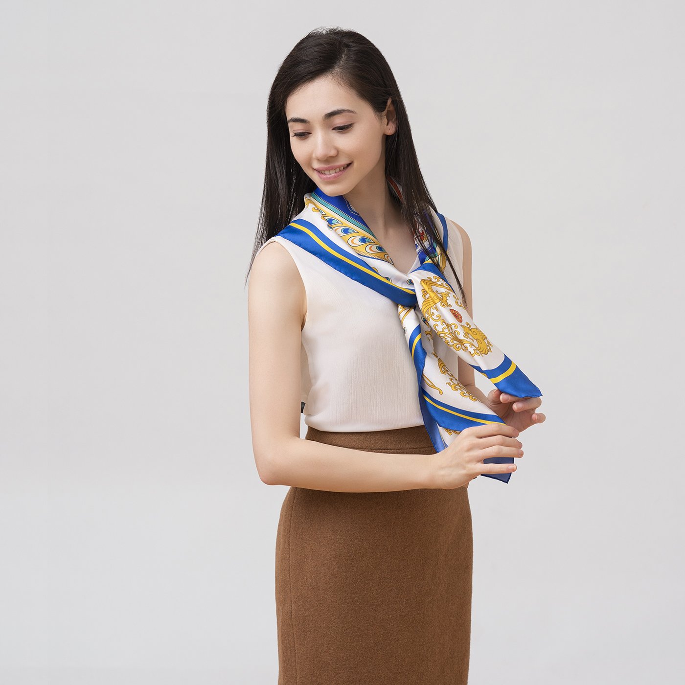 Phoenix of the Sapphire World Scarf - Shen Yun Shop