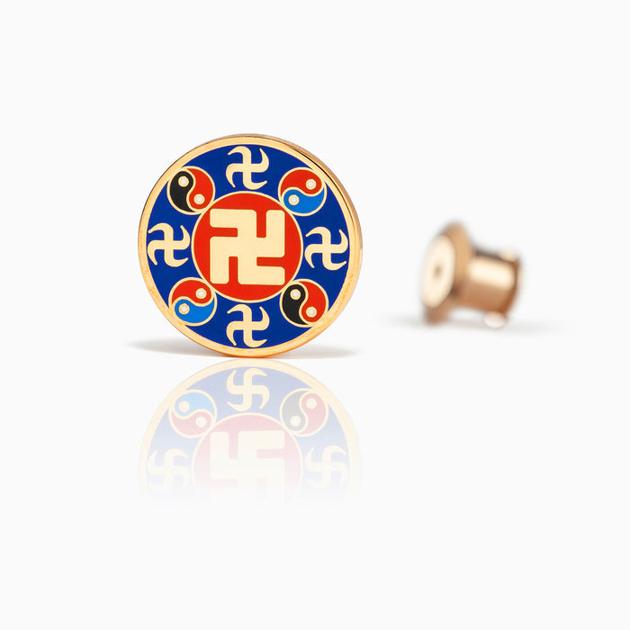 Falun Pin - Indigo Blue