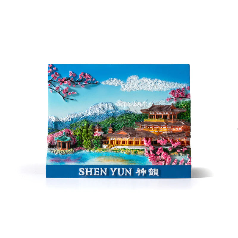 Plum Blossom Grace 3D Magnet