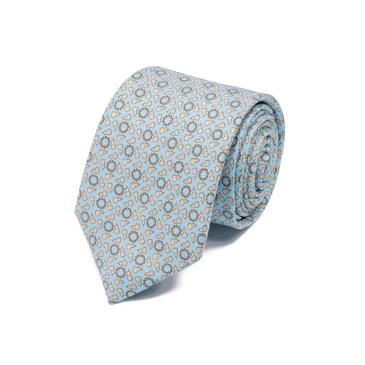 The Heroic Lu Zhishen Tie - Light Blue