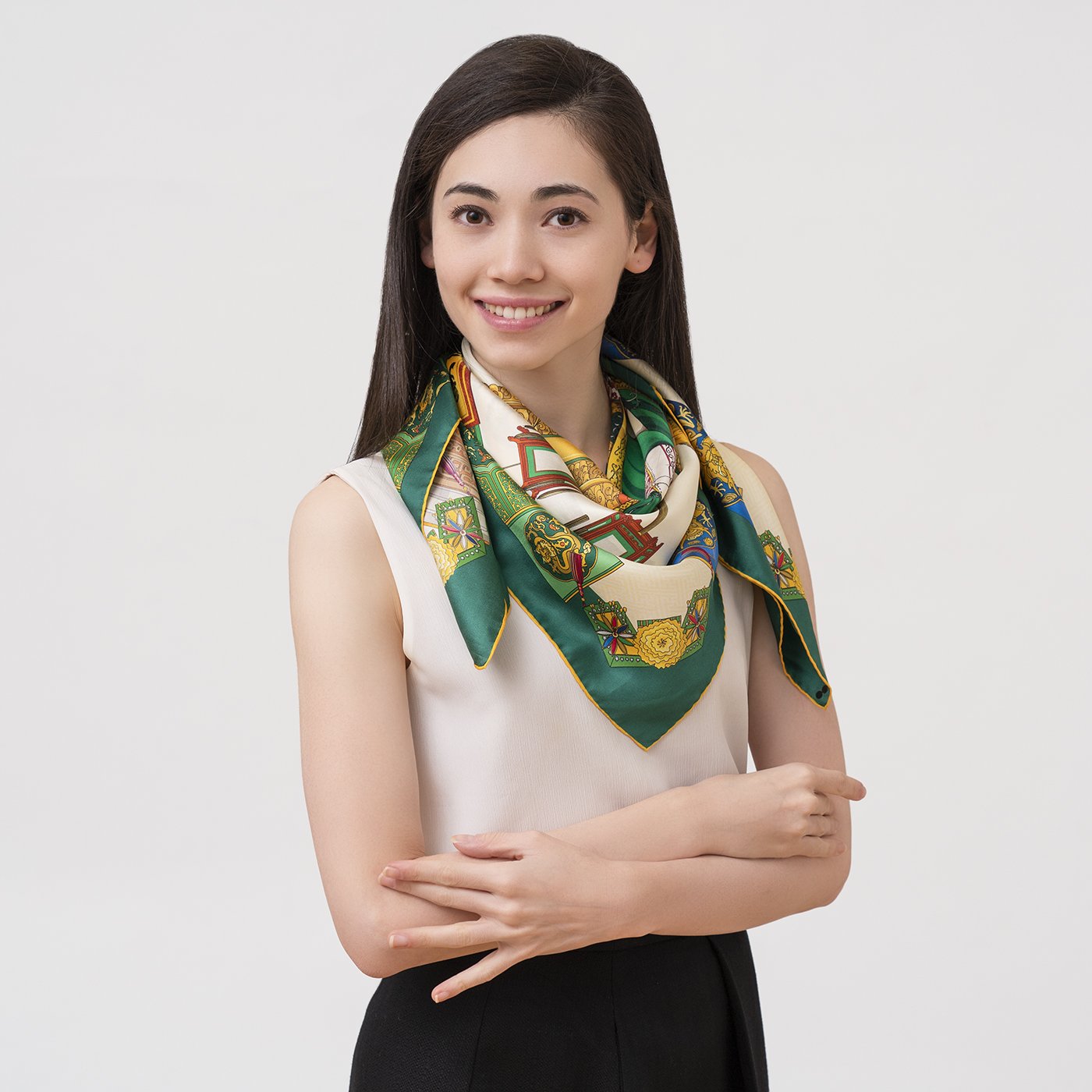 Manchurian Elegance Silk Scarf - Shen Yun Shop