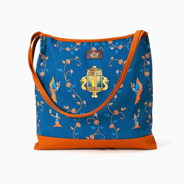 Lantern Grace Tote Bag - Blue