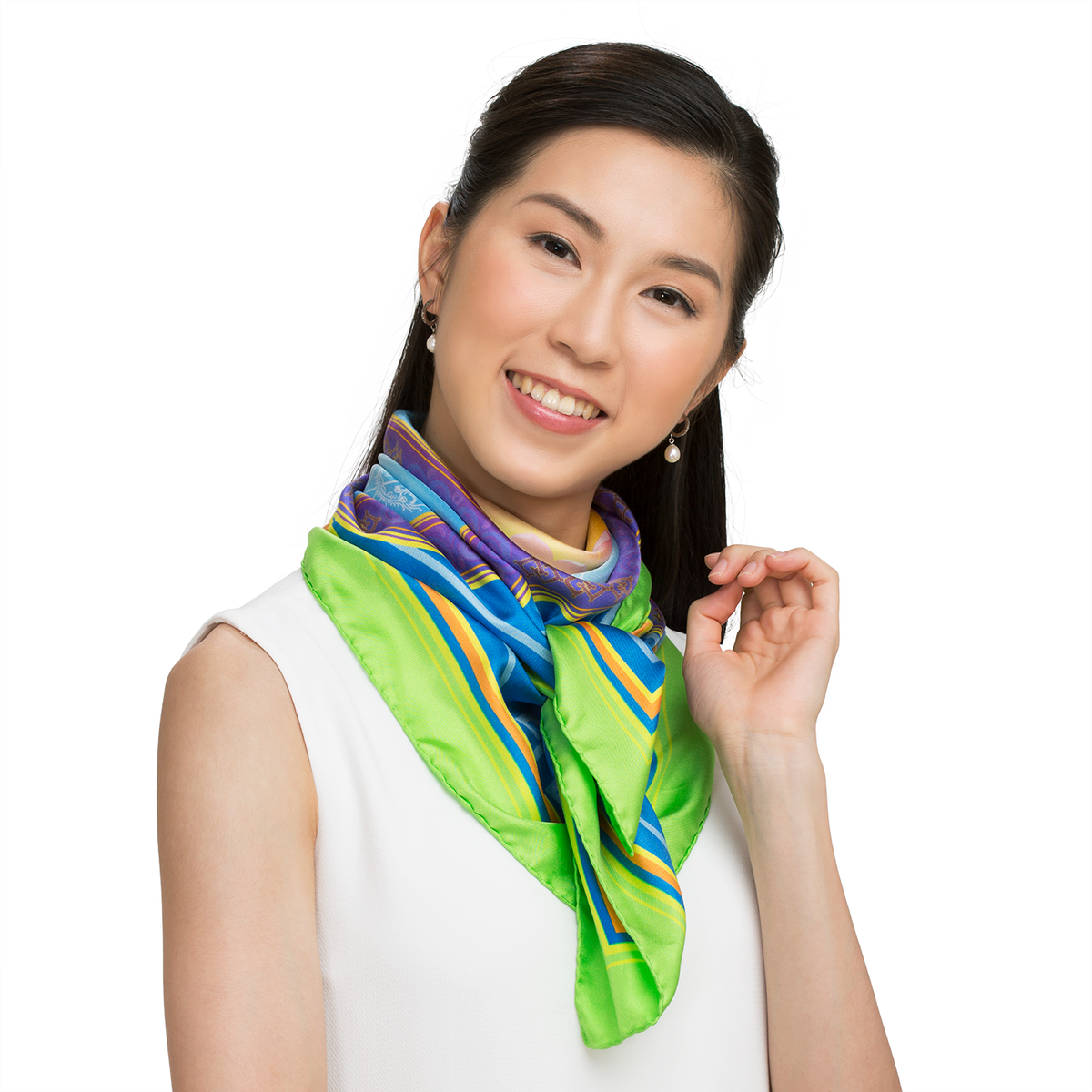 Elegance of the Yi Silk Scarf (36"x36") - Shen Yun Shop
