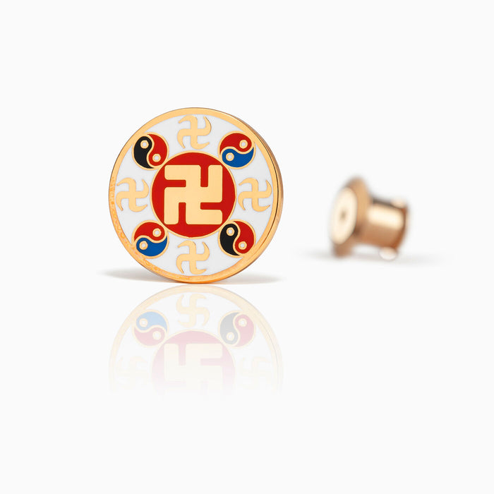 Falun Pin - White