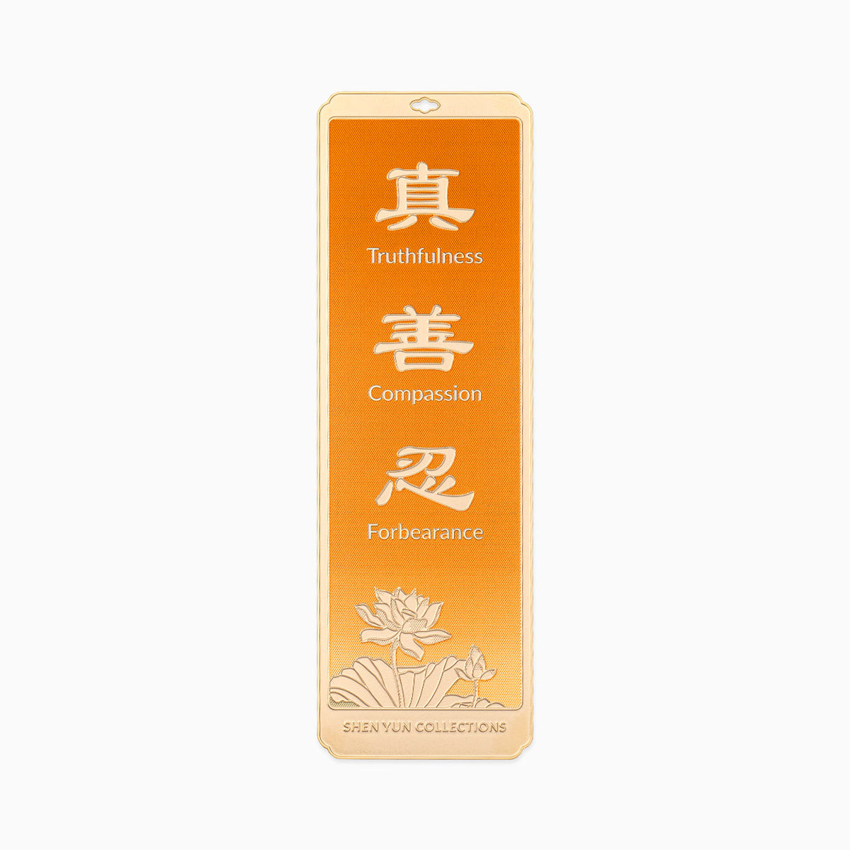 Zhen Shan Ren Bookmark - Orange