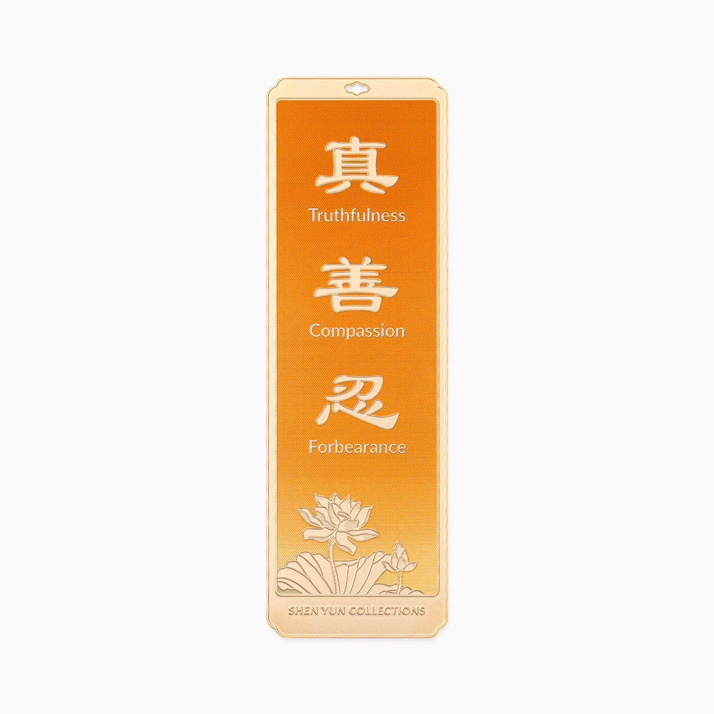 Zhen Shan Ren Bookmark - Orange
